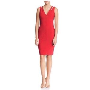 V-Neck Cut-Out Cocktail Dress whit Belt  Size Small